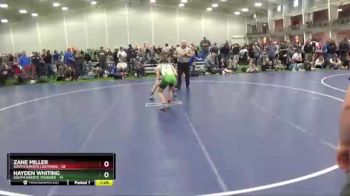 120 lbs Round 4 (6 Team) - Zane Miller, South Dakota Lightning vs Hayden Whiting, South Dakota Thunder
