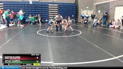 55 lbs Cons. Semi - Sawyer Eldred, Grizzly Wrestling Club vs Attley Aldrich, Middleton Wrestling Club