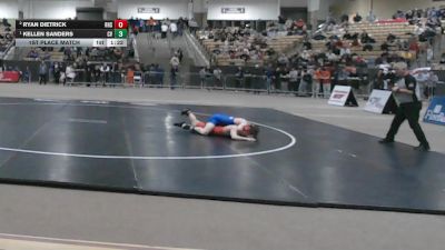 AA 150 lbs 1st Place Match - Kellen Sanders, Cleveland High School vs Ryan Dietrick, Ravenwood High School