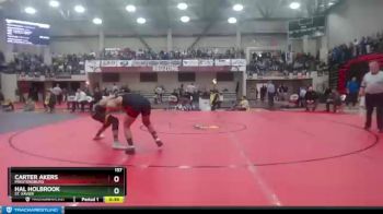 157 lbs Cons. Round 2 - Hal Holbrook, St. Xavier vs Carter Akers, Prestonsburg