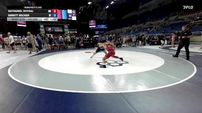 144 lbs Cons. Rd Of 64 - Nathaniel Roybal, NM vs Emmitt Becker, WI
