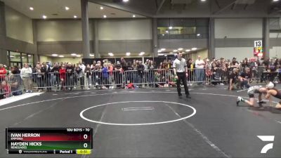 70 lbs Cons. Round 1 - Hayden Hicks, Renegades vs Ivan Herron, Emporia