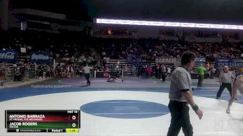 D 3 132 lbs Quarterfinal - Antonio Barraza, St. Michael The Archangel vs Jacob Rogers, Vinton