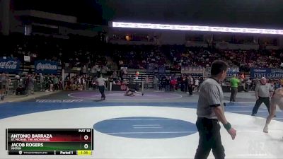 D 3 132 lbs Quarterfinal - Antonio Barraza, St. Michael The Archangel vs Jacob Rogers, Vinton