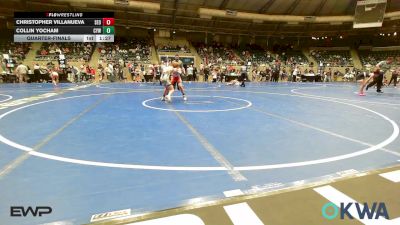 90 lbs Quarterfinal - Christopher Villanueva, SEO Wrestling Club vs Collin Yocham, Coweta Tiger Wrestling