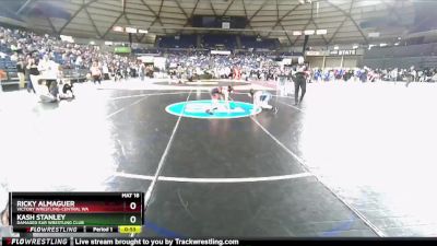 82 lbs Quarterfinal - Ricky Almaguer, Victory Wrestling-Central WA vs Kash Stanley, Damaged Ear Wrestling Club