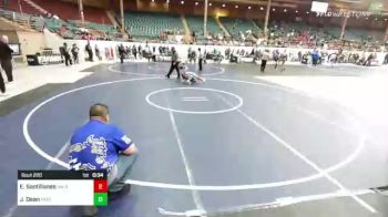 46 lbs Quarterfinal - Elijah Santillanes, NM Beast vs Jase Dean, Fort Lupton