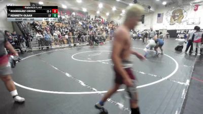 165 lbs Quarterfinal - Kenneth Olsan, Littlerock vs Rodriguez Cross, Calvary Chapel/SA