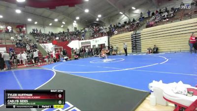 132 lbs Cons. Round 3 - Caelyb Sides, Edgewood Wrestling Club vs Tyler Huffman, Alexandria Wrestling Academy