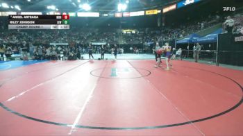 5A 132 lbs Champ. Round 1 - Angel Arteaga, Minico vs Riley Johnson, Lewiston