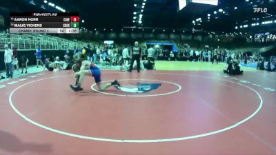 165 lbs Champ. Round 2 - Aaron Horr, Cocoa Beach vs Maliq Vickers, Cook