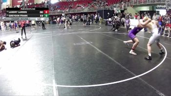 160 lbs Champ. Round 1 - Greyson Frank, O`Neill Leprechaun Wrestling vs Landry Larsen, Blair Wrestling Club
