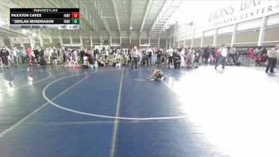 51 lbs Quarterfinal - Paxxton Caves, Evanston Elite Wrestling vs Deklan Mondragon, Ravage Wrestling Club