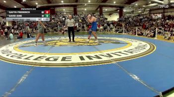 285 lbs Quarterfinal - Gavyn Frederick, Moapa Valley vs DAVID JUNE, North Valley