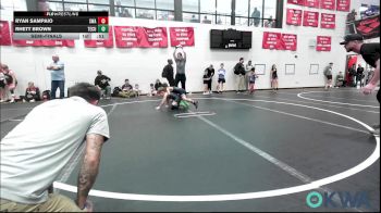 60 lbs Semifinal - Ryan Sampaio, Shelton Wrestling Academy vs Rhett Brown, Tecumseh Youth Wrestling