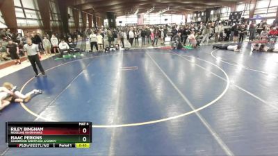 90 lbs Champ. Round 1 - Riley Bingham, Ridgeline Riverhawks vs Isaac Perkins, Sanderson Wrestling Academy