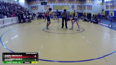 106 lbs Champ. Round 2 - Alejandro Ravelo, Eagle Empire vs Joseph Obstaculo, Hollins HS