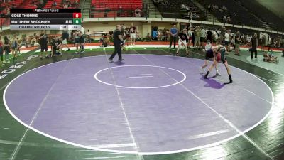 110 lbs Champ. Round 2 - Matthew Shockley, Alaska vs Cole Thomas