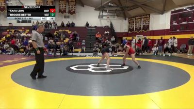 140 lbs Cons. Round 5 - Brooke Deeter, West Field HS vs Cara Leng, Marysville