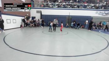 71 lbs Champ. Round 2 - Adam Wallace, Team Real Life Wrestling vs Gabriel Greenfield, Mountain Man Wrestling Club