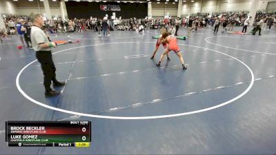 113 lbs Quarterfinal - Luke Gomez, Chatfield Wrestling Club vs Brock Beckler, Samurai Wrestling Club