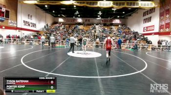 132 lbs Cons. Round 2 - Tyson Bateman, Evanston vs Porter Kemp, Pinedale