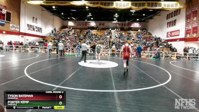 132 lbs Cons. Round 2 - Tyson Bateman, Evanston vs Porter Kemp, Pinedale