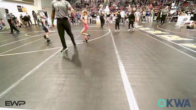 54 lbs Final - Stella Spencer, Collinsville Cardinal Youth Wrestling vs Harper Atkinson, Honey Badgers Wrestling Club