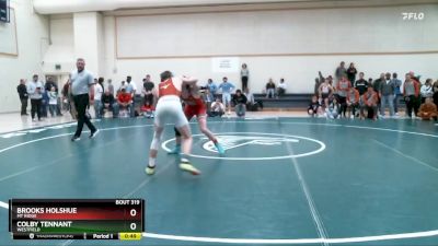 132 lbs Cons. Round 4 - Colby Tennant, Westfield vs Brooks Holshue, Mt Ridge