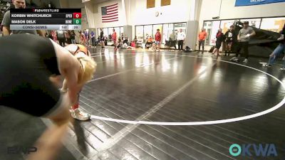 132 lbs Consolation - Korbin Whitchurch, Sperry Wrestling Club vs Mason Delk, Honey Badgers Wrestling Club