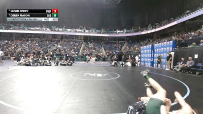 7A 150 lbs Cons. Semi - Jacob Perry, New Bern vs Derek Mason, Cardinal Gibbons
