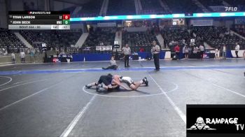 95 lbs Cons. Round 2 - Titan Larson, Lawrence Elite vs John Beck, WWC