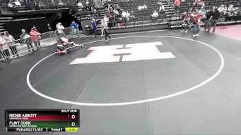 218 lbs Champ. Round 2 - Richie Abbott, Mountain View vs Flint Cook, Syracuse High School