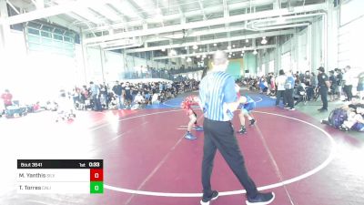 126 lbs Consi Of 16 #1 - Mekhi Yanthis, Silverback WC vs Troy Torres, Cali Boyz