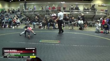 70 lbs Quarterfinal - Gavin Bussell, Saranac Youth Wrestling Club vs Tripp Farrington, Ohio Crazy Goats