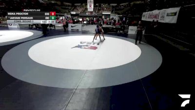 Cons. Round 2 - Reika Proctor, Steele Canyon High School Wrestling vs Jaevani Persaud, Delta Wrestling Club