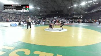 Boys 1A 157 lbs Champ. Round 2 - William Moran, Life Christian Academy vs Makoy Arnold, Meridian