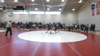 132 lbs Semifinal - Shai Sabag, Germantown Academy vs Braydden Crum, Western Reserve Academy