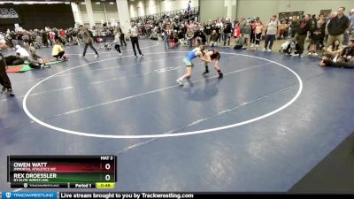 84 lbs Quarterfinal - Owen Watt, Immortal Athletics WC vs Rex Droessler, RT Elite Wrestling