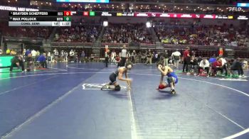 1A-138 lbs Cons. Semi - Max Pollock, Wayne, Corydon vs Brayden Scheffers, Interstate 35