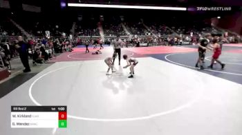 62 lbs Rr Rnd 2 - Walker Kirkland, Glasgow WC vs Greyson Mendez, Rawlins WC