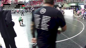 107 lbs Cons. Semi - Alexis Johnston, Westside Wrestling Club vs Aleigha Thompson, Norfolk Jr Wrestling