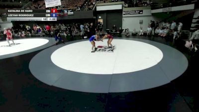115 lbs Katalina De Haro, IEWA - Inland Empire Wrestling Association vs Leeyah Rodriguez, SJWA - San Joaquin Wrestling Association