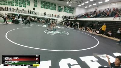 165 lbs Cons. Round 3 - Keenan Hamel, Green River vs Andy Weipert, Green River