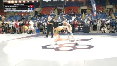 120 lbs Champ. Rd Of 64 - Patrick Barnett, California vs Cohen Reer, Ohio