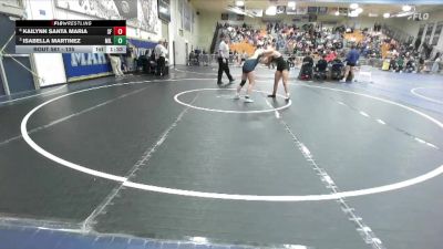 135 lbs Quarterfinal - Isabella Martinez, Millikan vs Kailynn Santa Maria, Santa Fe