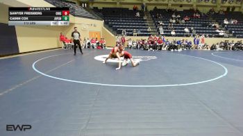 113 lbs Rr Rnd 1 - Sawyer Freisberg, Caney vs Caden Cox, Joplin High School