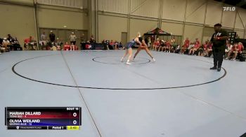 120 lbs Placement Matches (8 Team) - Mariah Dillard, Texas Red vs Olivia Weiland, Georgia Blue