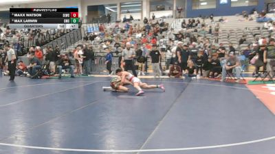 115 lbs Quarters - Maxx Watson, Sandpoint Legacy Wrestling Club vs Max Larwin, Cowboy Mat Club