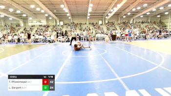 220 lbs Rr Rnd 1 - Tyler Pfizenmayer, Grit Alliance vs Landen Sargent, Buffalo Valley Blue